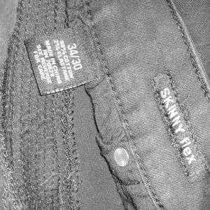 black skinny flex men jeans